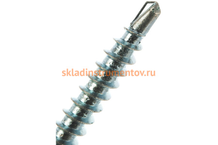 Саморезы Зубр для крепления кровельных материалов к деревянной обрешетке, цвет RAL 6005 зеленый насыщенный, оцинкованный, 4,8x60мм, 1000шт 4-300310-48-060-6005