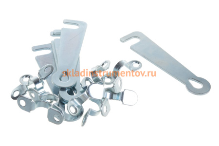 Дверной крючок СИБРТЕХ КД-75, цинк, 5шт. 91530