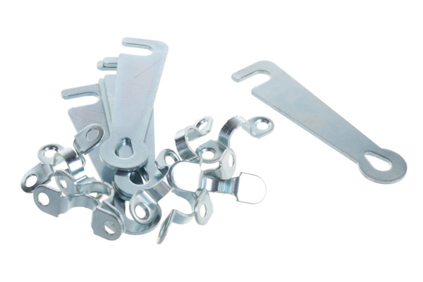 Дверной крючок СИБРТЕХ КД-75, цинк, 5шт. 91530