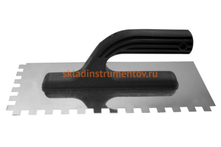 Гладилка 270х130мм (нержавеющая, зубчатая) 4мм Biber 35312 тов-048209