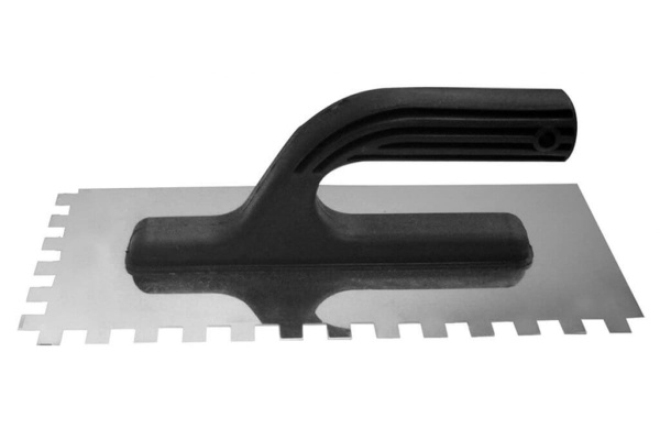 Гладилка 270х130мм (нержавеющая, зубчатая) 4мм Biber 35312 тов-048209