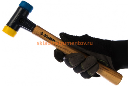 Многофункциональный сборочный молоток Зубр Эксперт ручка из ясеня сменные бойки для металлообработки 350 г 30 мм 2044-30