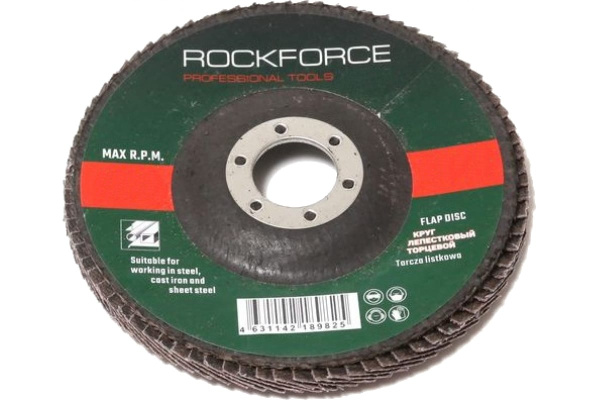 Диск лепестковый торцевой (115х22 мм; P40) ROCKFORCE RF-FD440M