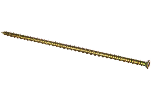 Рамный универсальный шуруп с потайной головкой Зубр хроматированный, TORX 30, 7,5x202мм, ТФ6 4-300486-75-202