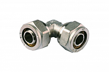 Уголок соединительный (16х16 мм; 2 мм; цанга-цанга) для трубопровода Зубр 51408-16