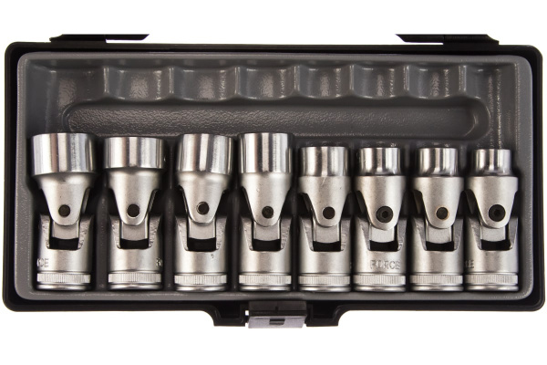 Набор 6-гранных головок 13-24 мм с карданом FORCE 4085