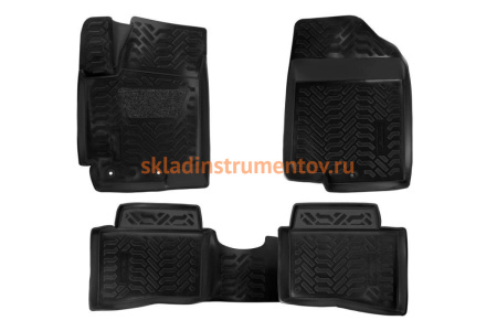Ковры в салон Airline 3D с подпят. для Kia Rio III 11-17 ACM-PS-41