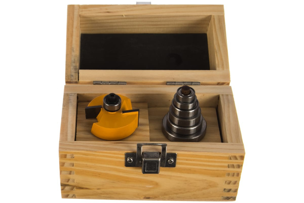 Набор фрез кромочных фальцевых (38.1х13 мм; 6 подшипников; хвостовик 12 мм) по дереву Энкор 10625