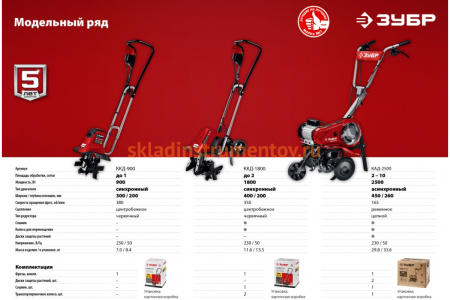 Электрический культиватор ЗУБР ККД-1800