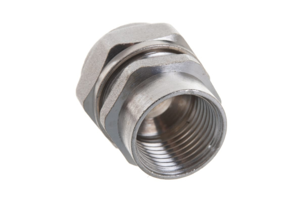 Соединитель (20х2 мм; 1/2"; цанга-гайка) для трубопровода Зубр 51402-20-1/2