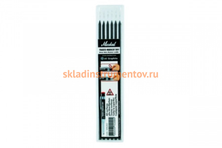 Стержни для карандаша Markal Trades Marker Dry, графитовые, 6 шт 96262