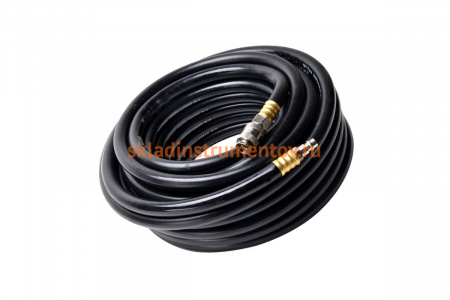 Шланг резиновый пневматический 10 м, 10х17 мм с быстросъемными соединениями Pegas pneumatic 4917