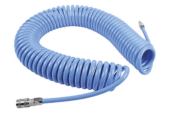 Шланг воздушный спиральный с быстросъемными соединениями (10 м; 6.5х10 мм; 9 бар) AIST 00-00009031