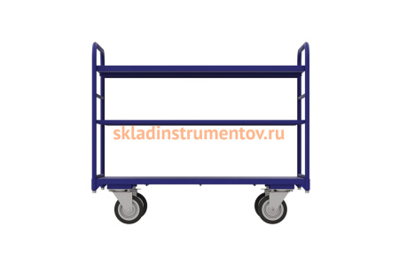 Тележка RUSKLAD платформенная с двумя ручками ТЯ 3 (600x1000) d125мм Тележка RUSKLAD платформенная с двумя ручками ТЯ 3 (600x1000) d125мм