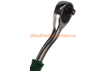 Трещотка с быстрым сбросом Hans 3/8" с изогнутой рукояткой 72 зуба 3162GQ