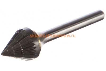 Бор-фреза форма J зенкер с вершиной 60 градусов (16x15 мм, хвостовик 6 мм) D.BOR 9F-19160K02D