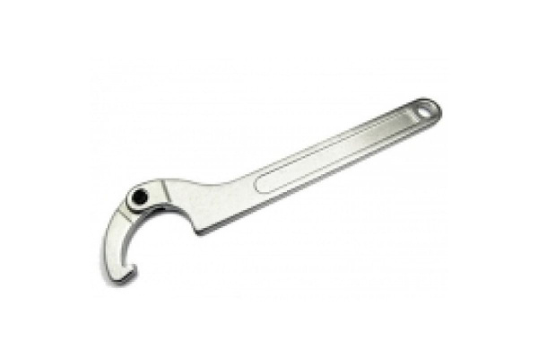 Раздвижной С-образный ключ с фиксатором и крюком под пазовую гайку FORCE 823080