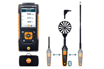 Комплект для вентиляции Testo 440 dP с Bluetooth крыльчаткой, зондом-крыльчаткой 0563 4410