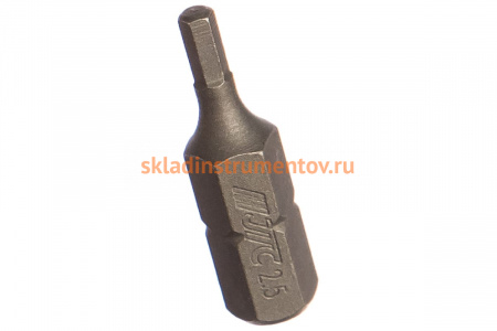 Шестигранная вставка 1/4 DR 2.5x25мм S2 JTC 11525025