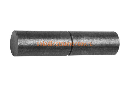 Петля для металлических дверей СИБИН галтованная, цилиндрической формы, с впрессованным шариком, 20x110 мм 37617-110-20