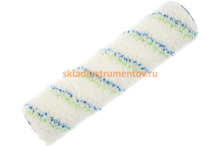 Сменный валик 250 мм, ворс 12 мм, D - 48 мм, D ручки - 8 мм СИБРТЕХ Водные краски 80139