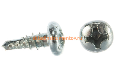 Саморезы со сверлом для крепления листового металла Зубр полусферическая головка, оцинкованные, 22000шт 4-300170-35-09