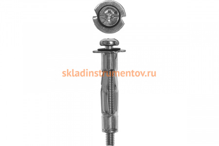 Анкер для пустотелых материалов Зубр МОЛЛИ 8 мм x M4 x 32 мм, 100 шт, оцинкованный 302472-04-032