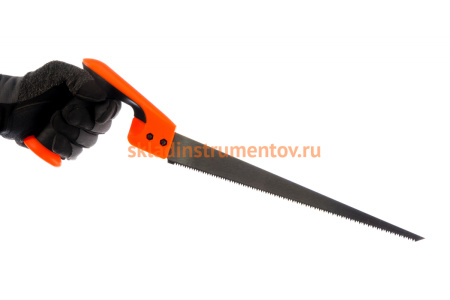 Ножовка SANTOOL 300 мм по дереву выкружная каленый зуб двухкомпонентная ручка TPI 9 030100-001-300