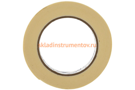 Клейкая двухсторонняя монтажная лента РемоКолор белая основа 12мм х 5м 49-6-012