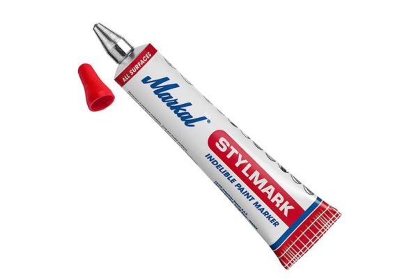 Маркер-краска в металлической тубе Markal Stylmark, 3,0 мм, красный 96654
