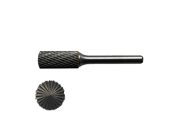 Борфреза твердосплавная цилиндрическая с торцовыми зубьями с двойной насечкой (14х25 мм; хвостовик 6 мм) ПНЕВМО-ТРЕЙД B1425-M06