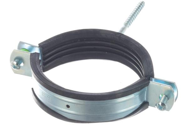 Трубный хомут Зубр оцинкованный, с шурупом, 3", 100шт 37854-83-95-100