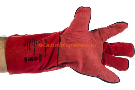 Спилковые краги Foxweld Рэд 5949