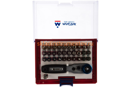Набор вставок бит 1/4, TORX, HEX, PZ, PH, SLOT, 33 предмета МАСТАК 058-10033C