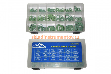 Кольца уплотнительные HNBR, набор 270 шт Trommelberg E101302