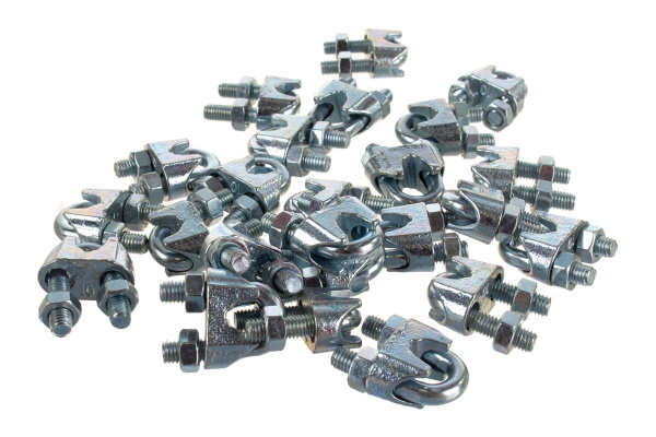 Зажим троса DIN 741 оцинкованный 25 шт. (10 мм; ТФ5) Зубр 4-304415-10 Зажим троса DIN 741 оцинкованный 25 шт. (10 мм; ТФ5) Зубр 4-304415-10