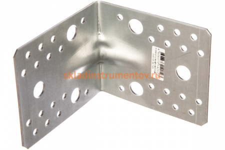 Крепежный угол Зубр МАСТЕР усиленный 90х105х105мм 1шт 310116-90-105