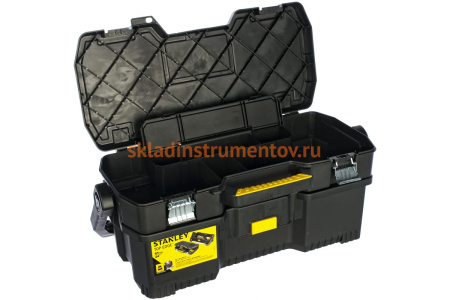 Открытый профессиональный пластмассовый ящик для инструмента со съемным кейсом STANLEY 1-97-506