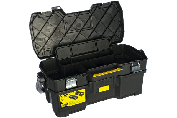 Открытый профессиональный пластмассовый ящик для инструмента со съемным кейсом STANLEY 1-97-506