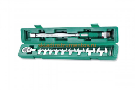 Набор насадок с динамометрическим ключом Jonnesway T102001S, 1/2"DR, со шкалой, 40-200 Н/м