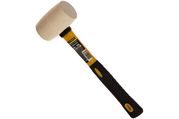 Резиновая белая киянка с фибергласовой ручкой 230г STAYER PROFI 20533-230