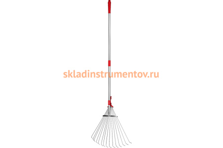 Веерные грабли Grinda GХ-30 с алюминиевым черенком, регулируемые, 1240мм 8-421867_z03