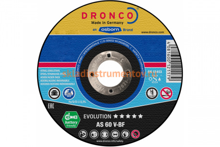 Диск отрезной по металлу Evolution AS60V (115x1x22.23 мм) DRONCO 1111246100