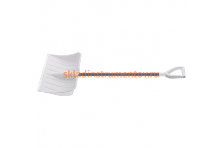 Полипропиленовая лопата СИБРТЕХ PROFI белая 540 х 340 мм с черенком 61485