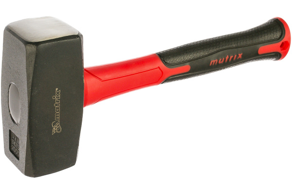 Кувалда MATRIX optimal 2000 г, фибергласовая обрезиненная рукоятка 10956