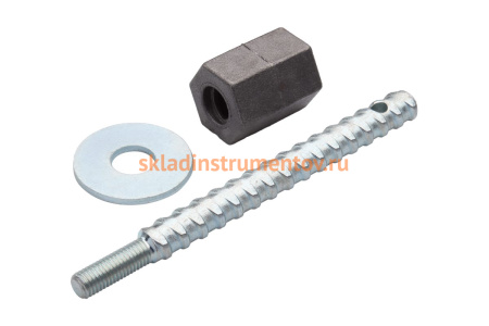 Комплект крепления с шестигранной гайкой к анкеру М12 (шпилька, шайба, гайка) REKON 014000