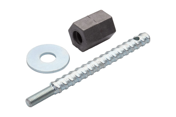 Комплект крепления с шестигранной гайкой к анкеру М12 (шпилька, шайба, гайка) REKON 014000