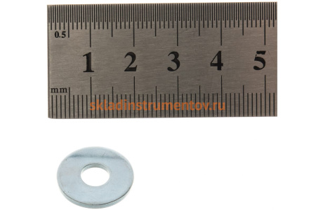 Кузовная шайба ЗУБР DIN 9021, 6 мм, 18 штук, оцинкованная 303826-06