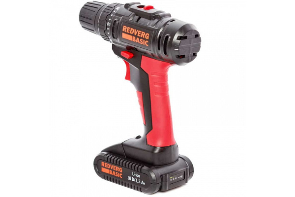 Аккумуляторная дрель-шуруповерт REDVERG Basic SD18L/1-2 6628621