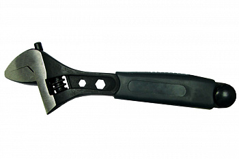 Разводной ключ 150мм (CrV, пластиковая ручка, шкала) Biber Профи 90011 тов-087763